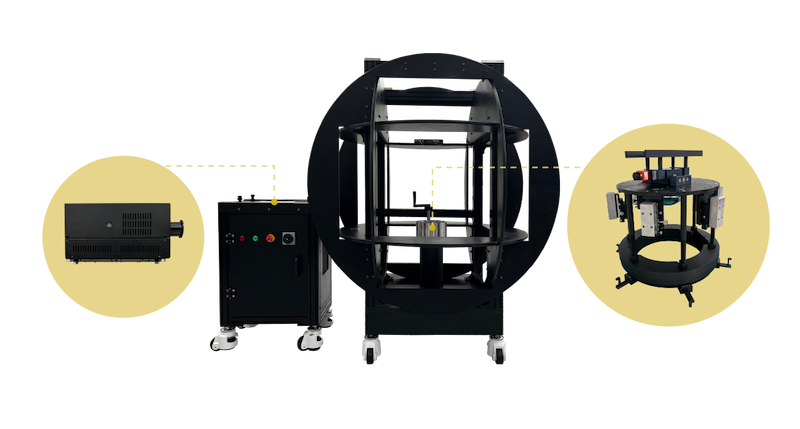 Helmholtz Cage & Air-bearing Testing Platform & Solar Simulator